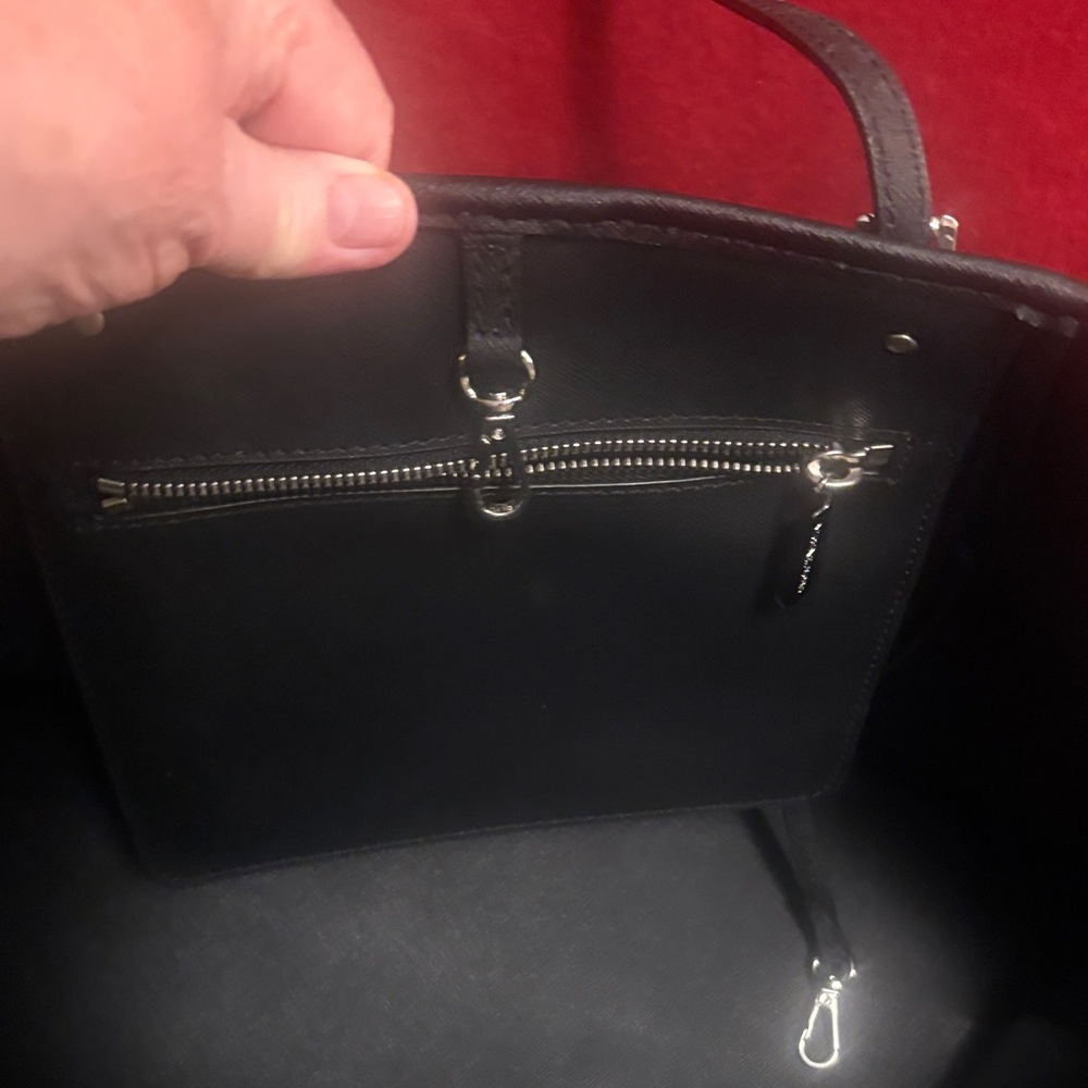 Michael Kors Black and White Polka Dot Tote - Picture 5 of 7